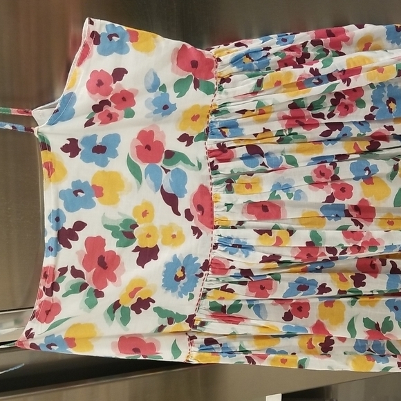 💕THE GREAT💕 The Dainty Dress ~ Midi 100% Cotton Tropical Floral Large L NWT - Picture 13 of 16